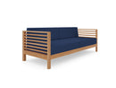 Curated Maison Furniture Sylvie 3 Person Teak Outdoor Sofa with Sunbrella Cushions
