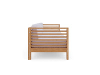 Curated Maison Furniture Sylvie 3 Person Teak Outdoor Sofa with Sunbrella Cushions