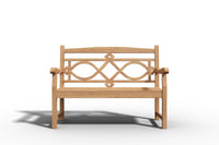 Curated MaisonFurniture Liane 2 Person Teak Outdoor Bench