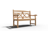 Curated MaisonFurniture Liane 2 Person Teak Outdoor Bench