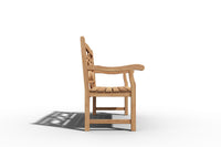 Curated MaisonFurniture Liane 2 Person Teak Outdoor Bench