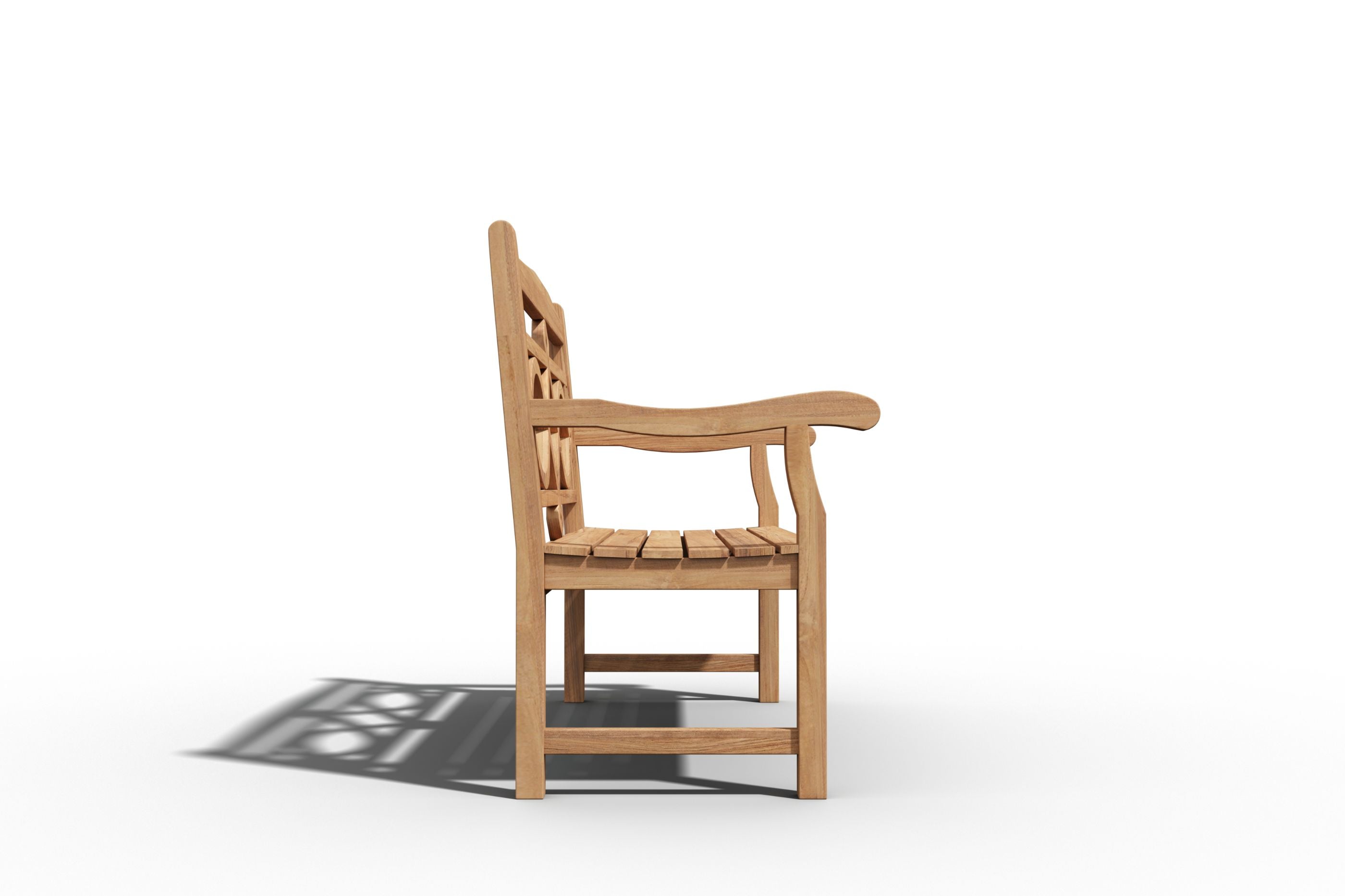 Curated MaisonFurniture Liane 2 Person Teak Outdoor Bench