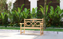 Curated MaisonFurniture Liane 2 Person Teak Outdoor Bench
