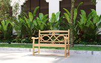 Curated MaisonFurniture Liane 2 Person Teak Outdoor Bench
