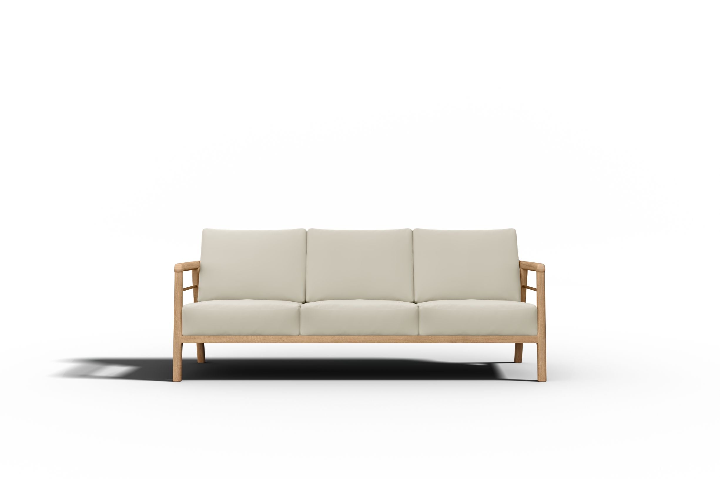 Curated MaisonFurniture Daniele 4-Piece Teak Deep Seating Outdoor Sofa Set with Sunbrella Cushions