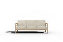 Curated MaisonFurniture Daniele Teak Deep Seating 86 Inch Outdoor Sofa with Sunbrella Cushion