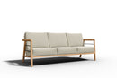 Curated MaisonFurniture Daniele 4-Piece Teak Deep Seating Outdoor Sofa Set with Sunbrella Cushions