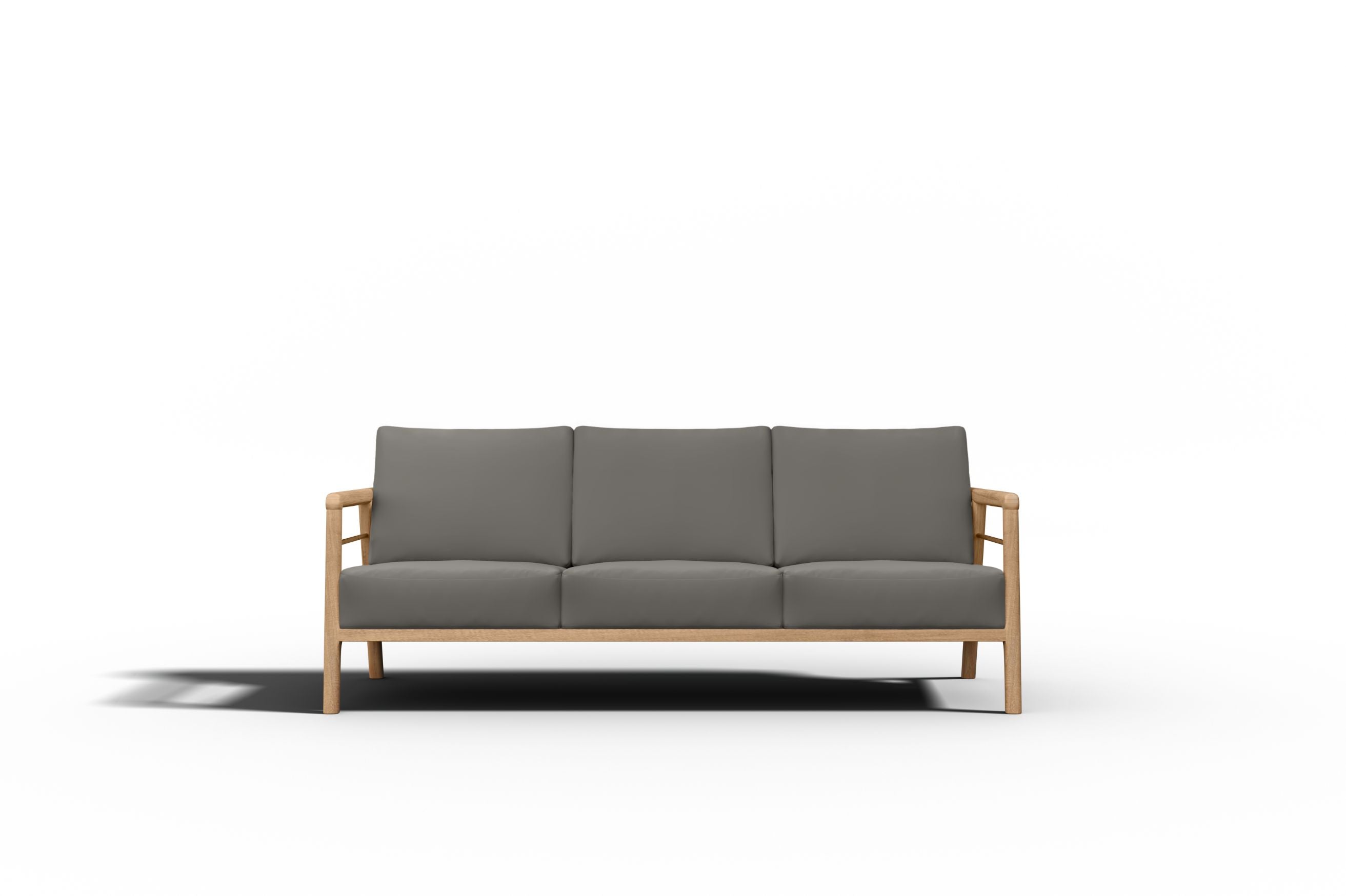 Curated MaisonFurniture Daniele 4-Piece Teak Deep Seating Outdoor Sofa Set with Sunbrella Cushions