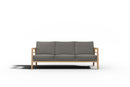 Curated MaisonFurniture Daniele Teak Deep Seating 86 Inch Outdoor Sofa with Sunbrella Cushion