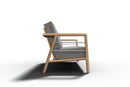 Curated MaisonFurniture Daniele 4-Piece Teak Deep Seating Outdoor Sofa Set with Sunbrella Cushions