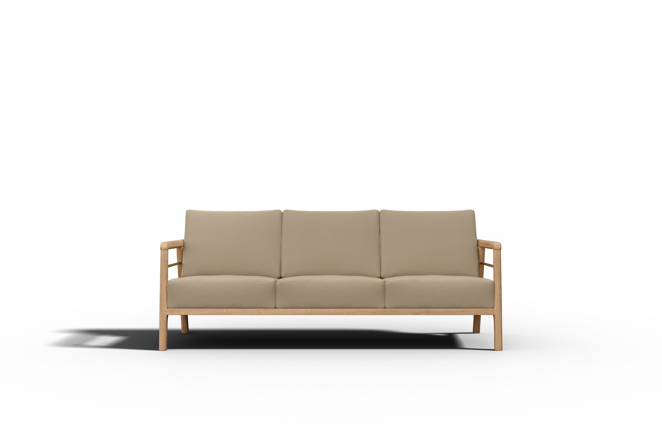 Curated MaisonFurniture Daniele 4-Piece Teak Deep Seating Outdoor Sofa Set with Sunbrella Cushions