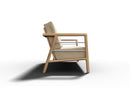 Curated MaisonFurniture Daniele 4-Piece Teak Deep Seating Outdoor Sofa Set with Sunbrella Cushions