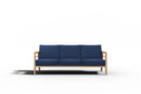 Curated MaisonFurniture Daniele 4-Piece Teak Deep Seating Outdoor Sofa Set with Sunbrella Cushions