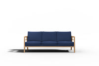 Curated MaisonFurniture Daniele 4-Piece Teak Deep Seating Outdoor Sofa Set with Sunbrella Cushions