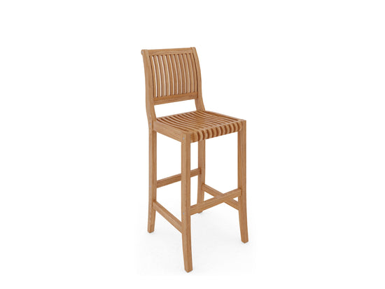 Curated MaisonFurniture Clement Teak Outdoor Bar Chair
