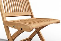 Curated MaisonFurniture Florence Teak Folding Side Chair