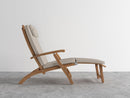 Curated MaisonFurniture Adelle Teak Folding Steamer Outdoor Deck Chair Lounge