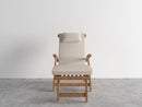Curated MaisonFurniture Adelle Teak Folding Steamer Outdoor Deck Chair Lounge