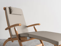 Curated MaisonFurniture Adelle Teak Folding Steamer Outdoor Deck Chair Lounge