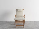Curated MaisonFurniture Adelle Teak Folding Steamer Outdoor Deck Chair Lounge