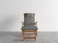 Curated MaisonFurniture Adelle Teak Folding Steamer Outdoor Deck Chair Lounge
