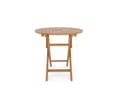 Curated Maison  Furniture Abel 47.25 inch Dia Round Teak Outdoor Dining Table