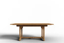 Curated MaisonFurniture Belmont Rectangular Teak Outdoor Dining Table with Built-In Extension