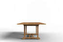 Curated MaisonFurniture Belmont Rectangular Teak Outdoor Dining Table with Built-In Extension