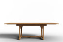 Curated MaisonFurniture Belmont Rectangular Teak Outdoor Dining Table with Built-In Extension