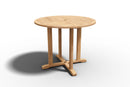 Curated MaisonFurniture Perryn Round Teak Outdoor Side Folding Table