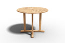 Curated MaisonFurniture Perryn Round Teak Outdoor Side Folding Table