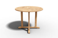 Curated MaisonFurniture Perryn Round Teak Outdoor Side Folding Table