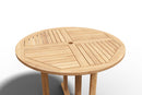Curated MaisonFurniture Perryn Round Teak Outdoor Side Folding Table