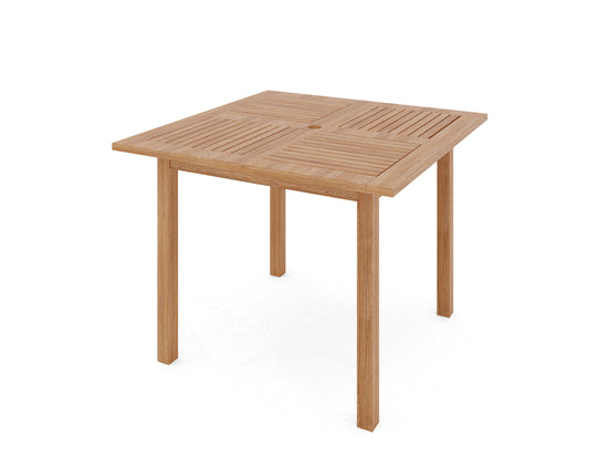 Curated MaisonFurniture Mathieu Square Teak Outdoor Dining Table