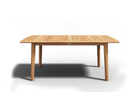 Curated Maison Furniture Riva Teak Rectangular Outdoor Dining Table