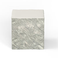 Sunset West Antique Stone End Table, Square / Round