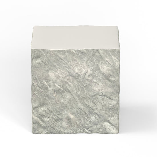 Sunset West Antique Stone End Table, Square / Round