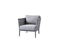 Cane-Line Conic Lounge Chair Incl. Light Grey AirTouch Cushion Set