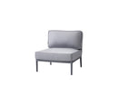 Cane-Line Conic Single Seater Module Incl. Light Grey AirTouch Cushion Set