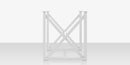DecoScapes Contemporary Square X Style Bar Table Base