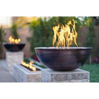 The Outdoor Plus 27" Sedona Hammered Copper Fire Bowl