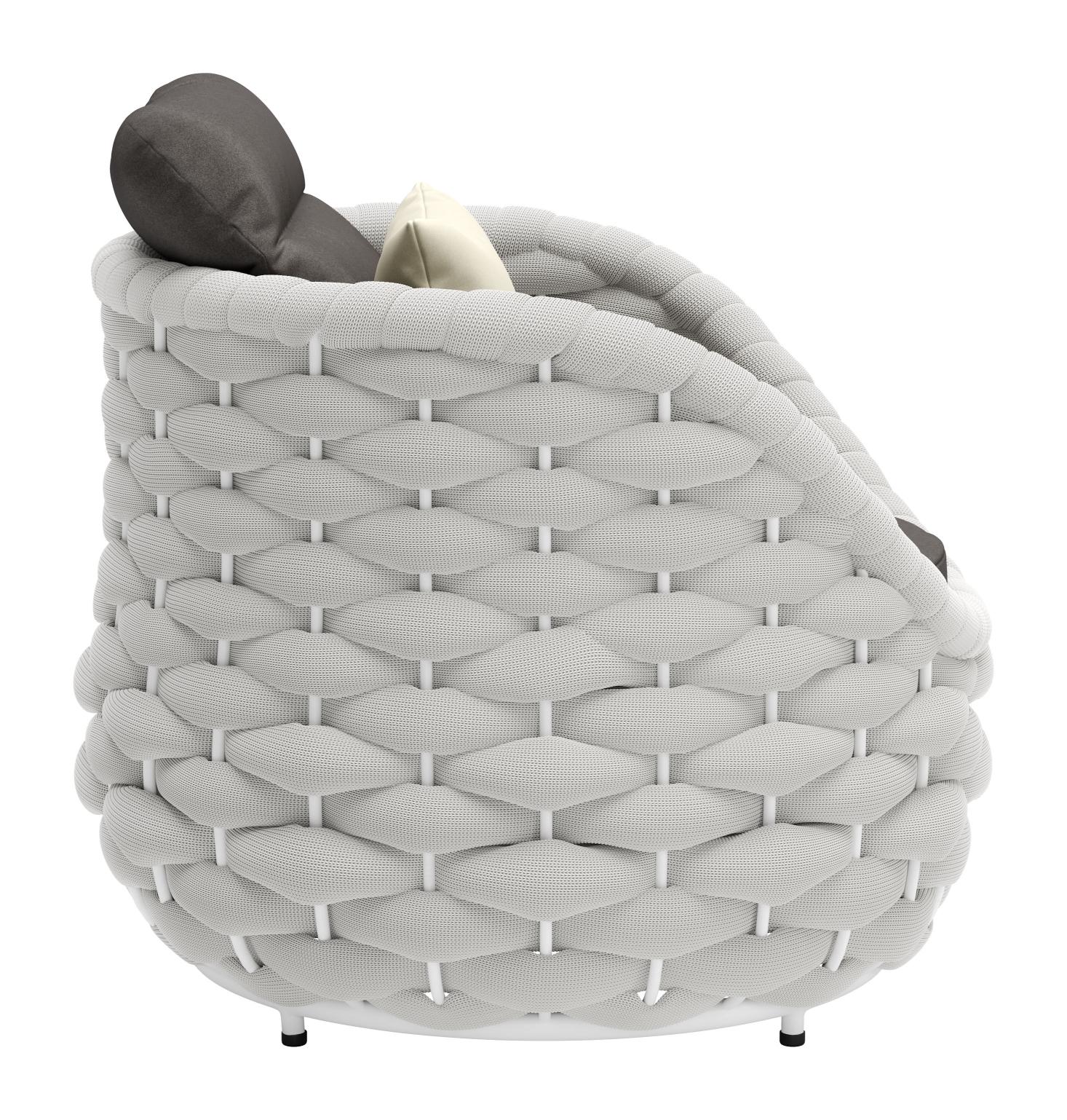 Zuo Modern Coral Reef Accent Chair in Gray