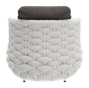 Zuo Modern Coral Reef Accent Chair in Gray