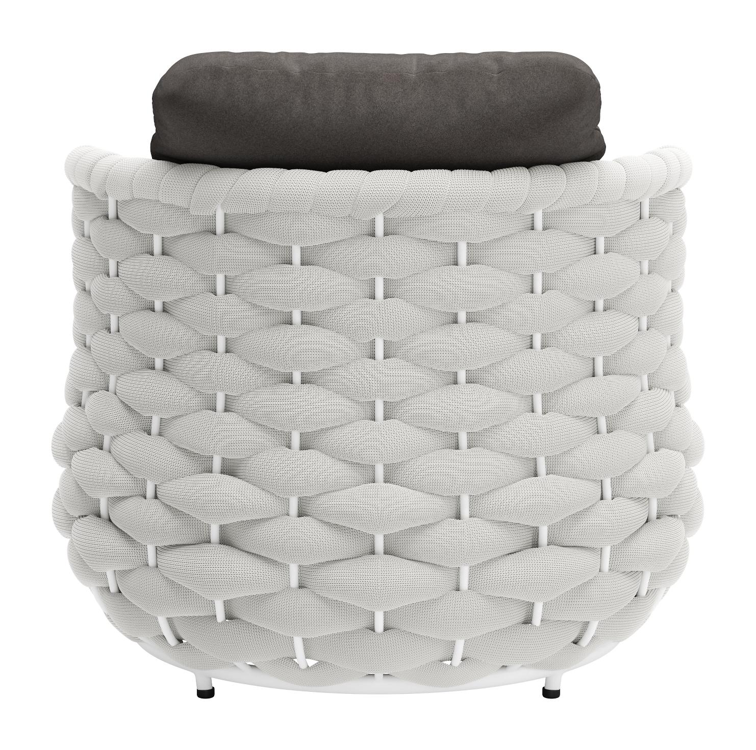 Zuo Modern Coral Reef Accent Chair in Gray
