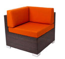 BFM Seating Aruba Corner Sofa Section Java Wicker - No Cushions (same unit as Left / Right)