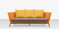 DecoScapes Furniture Cosmo Aluminum Sofa