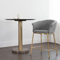 Sunpan Nadine Counter Stool Chacha Grey / Chacha Navy