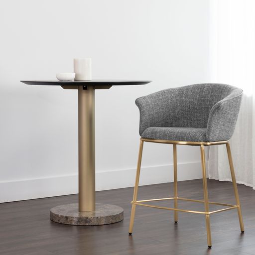 Sunpan Nadine Counter Stool Chacha Grey / Chacha Navy