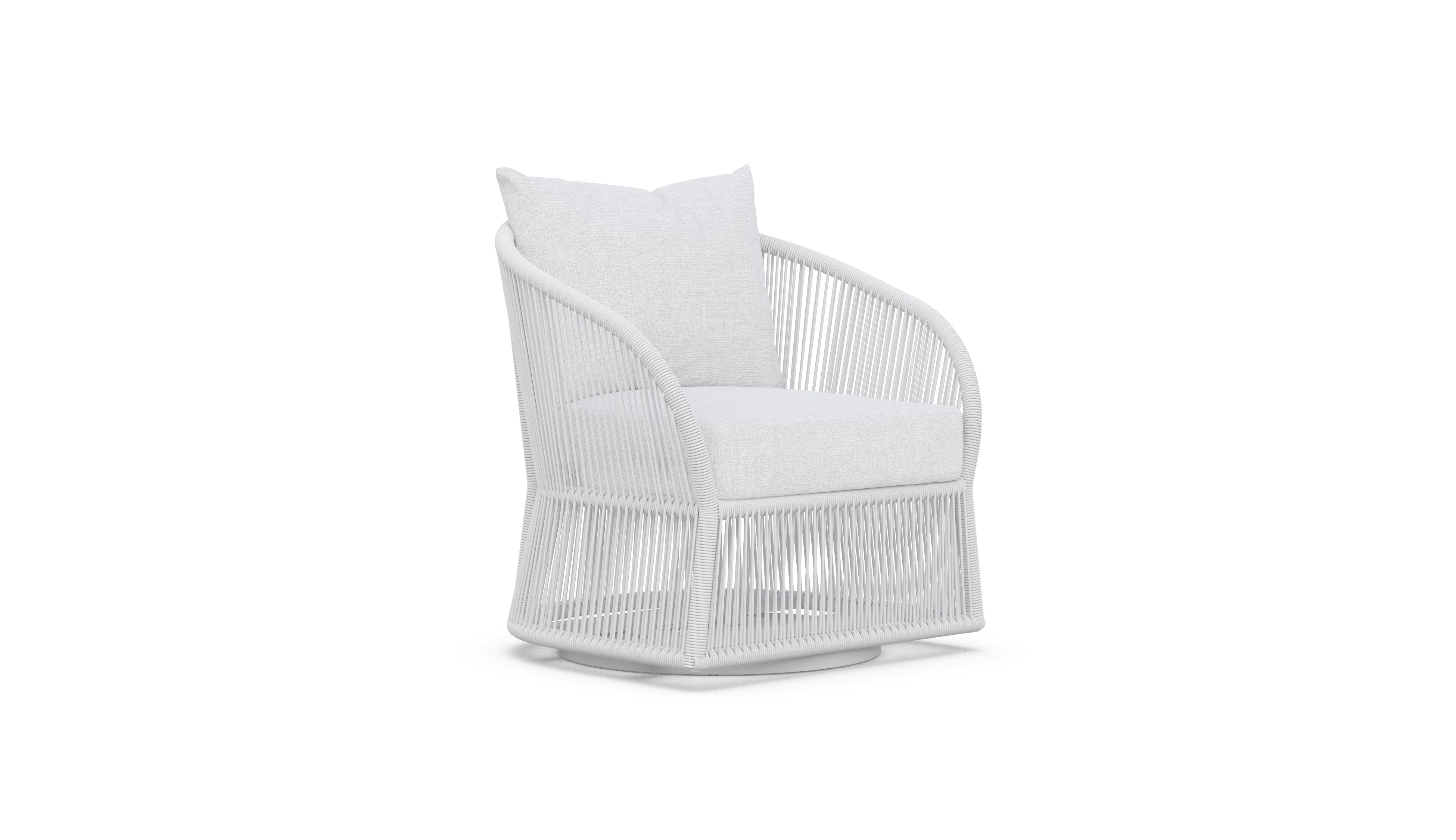 Azzurro Living Cape Town Swivel Club Chair + Polar Cushion
