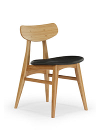 Greenington Cassia Dining Chair With Leather Seat Caramelized - Set of Two